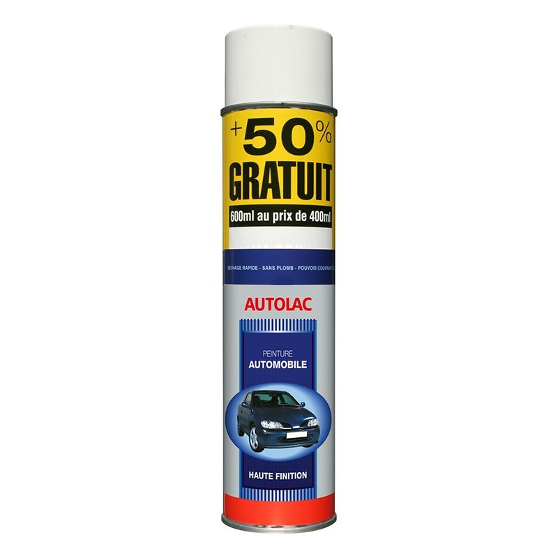 Aérosol blanc brillant Autolac  400ml+ 200 ml offert 973100