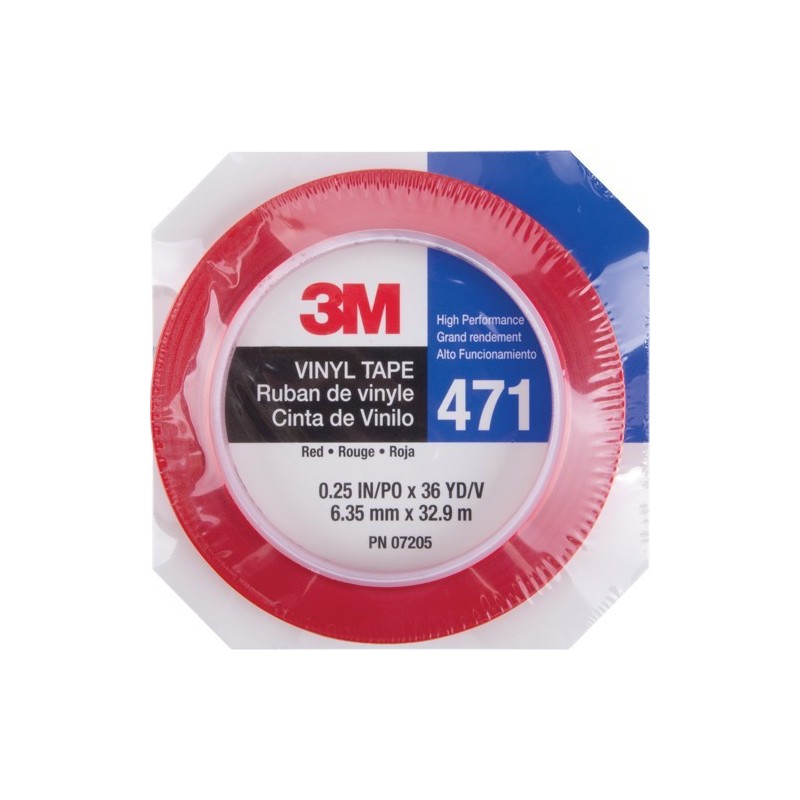 PN 07205 Vinyl Tape ruban 6,35 mm