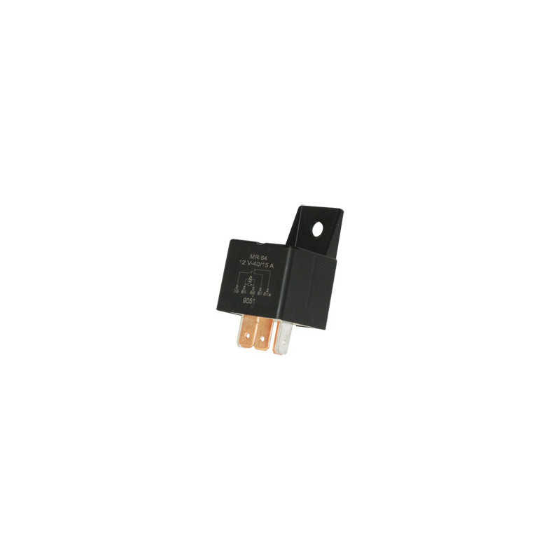 Restagraf 6502 RELAIS INVERSEUR À DIODE 12V 40/15A 5 BROCHES AVEC SUPPORT